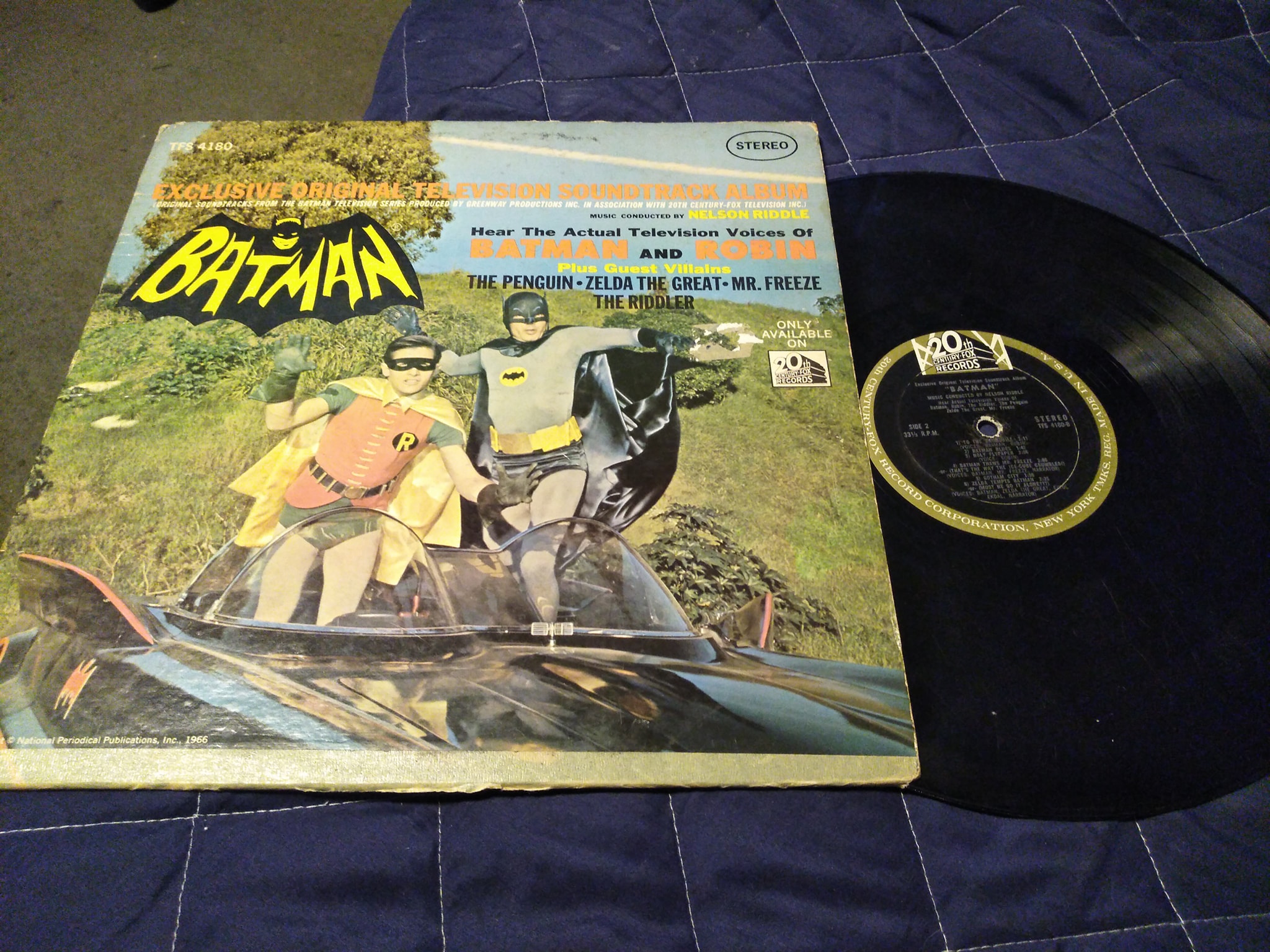 What is the value of a 1966 Batman LP in VG condition?