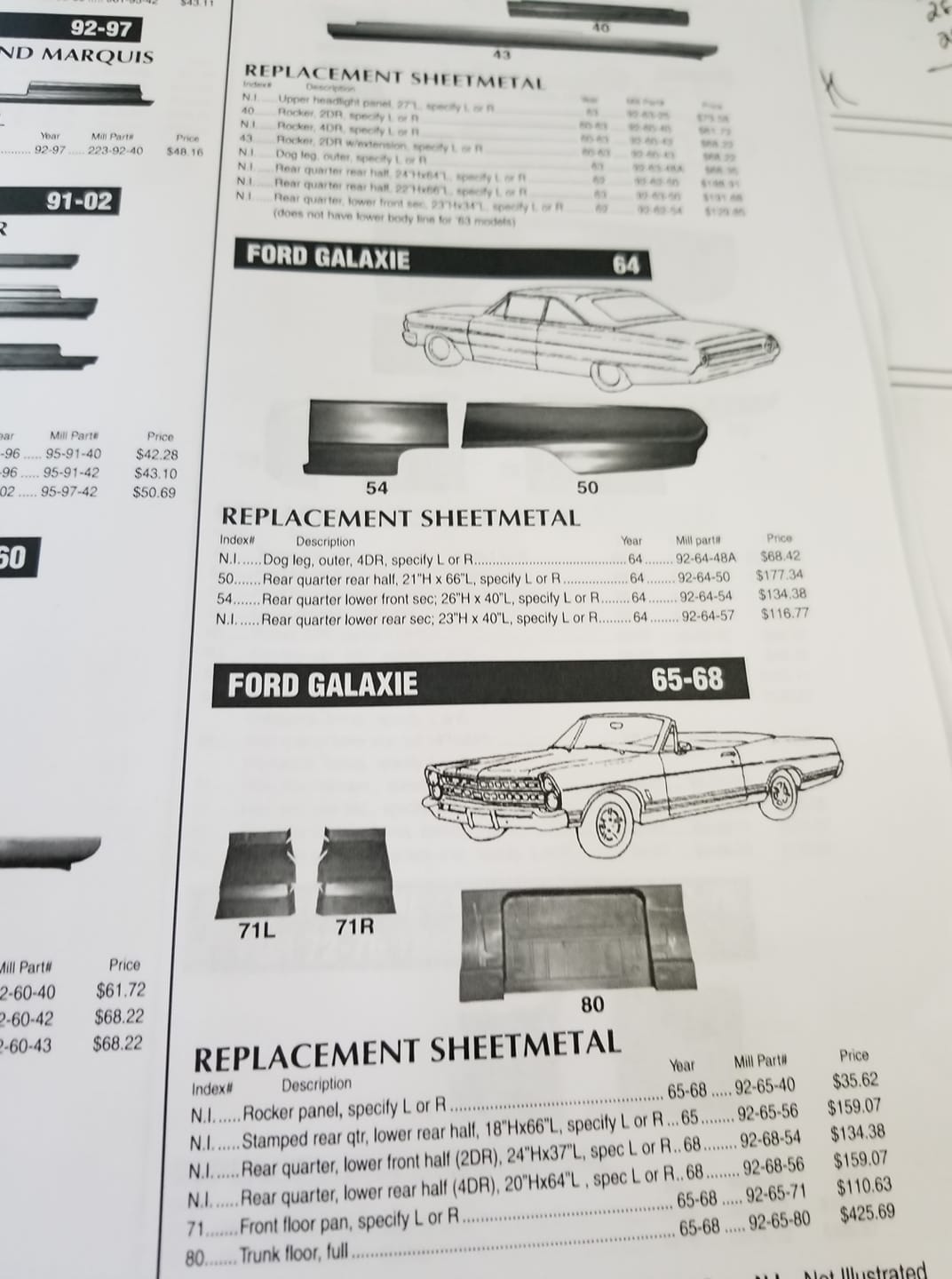 1980-89 Ford/Lincoln-Mercury Car Master Parts and Accessory Catalog (USB