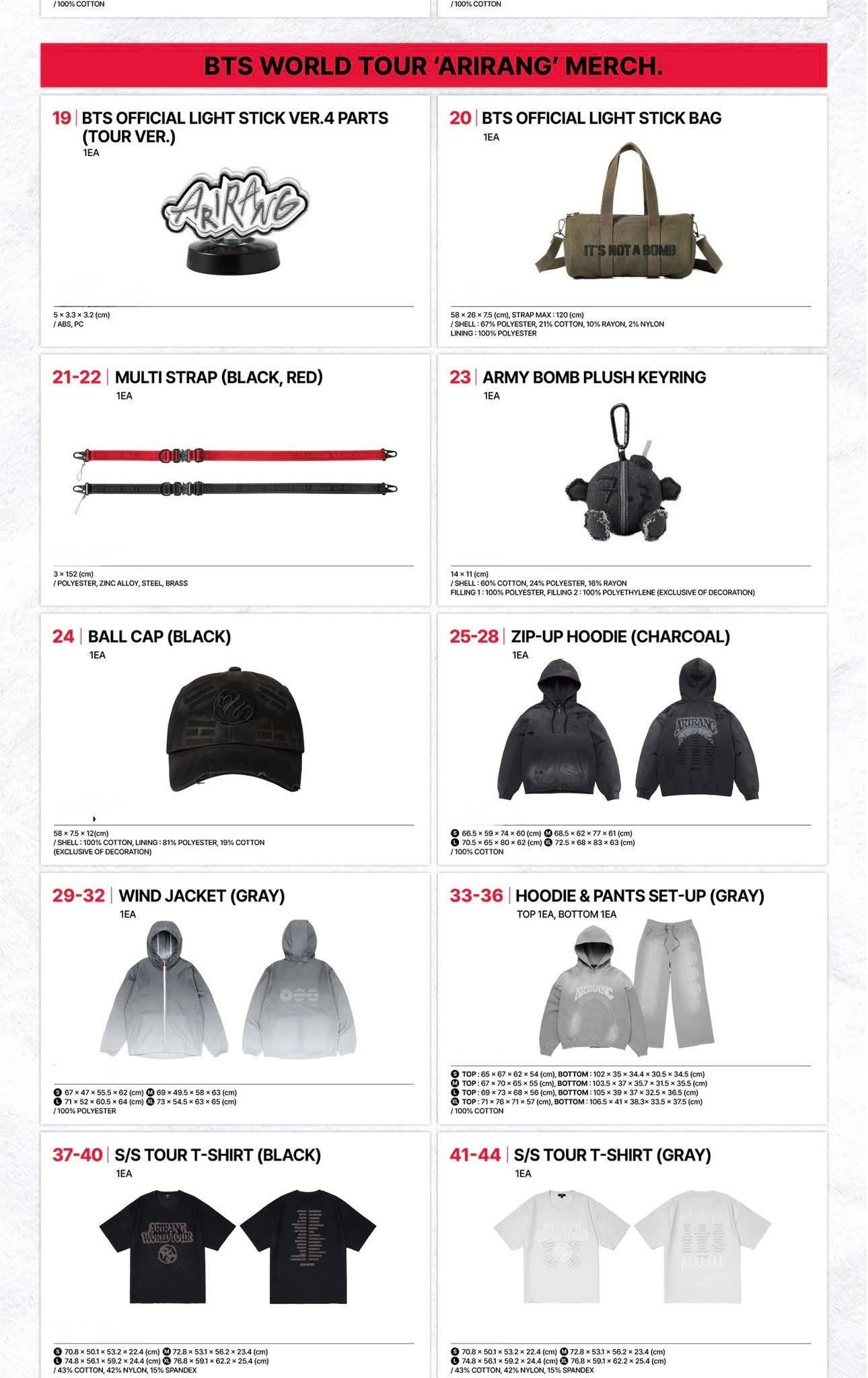 BTS World Tour 'Arirang' Official Merch Pre-Order Details