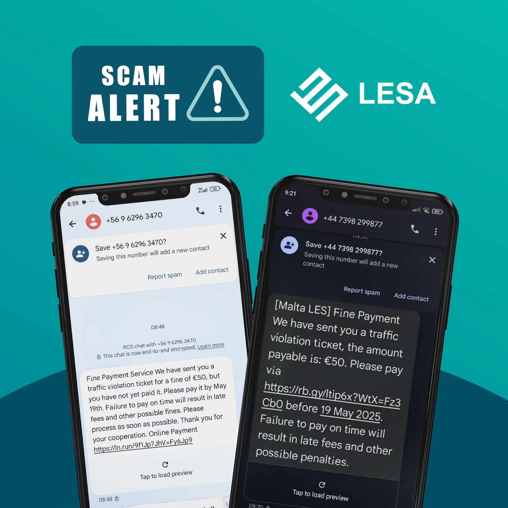 LESA - 🚨 Scam Alert! 🚨 Multiple fraudulent messages are... | Facebook