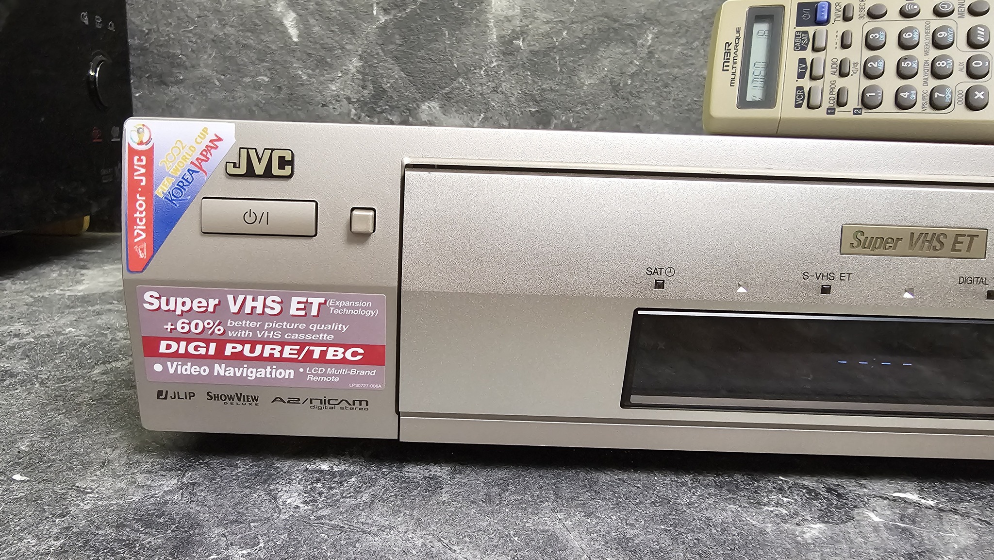 JVC super-VHS edit desk for video editing