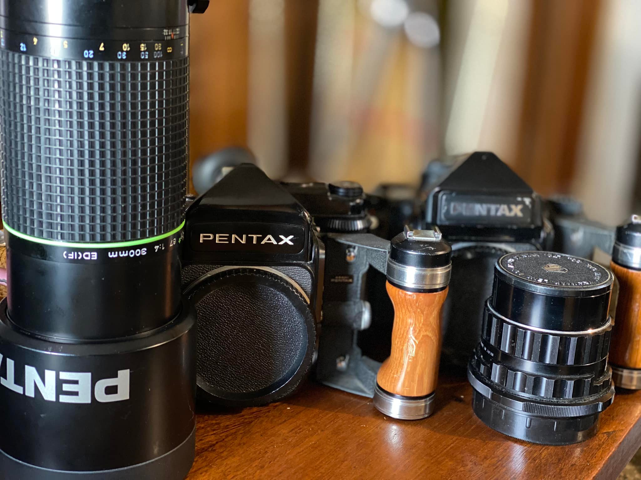 Pentax 67 with 300mm EDIF lens is a spectacular optic