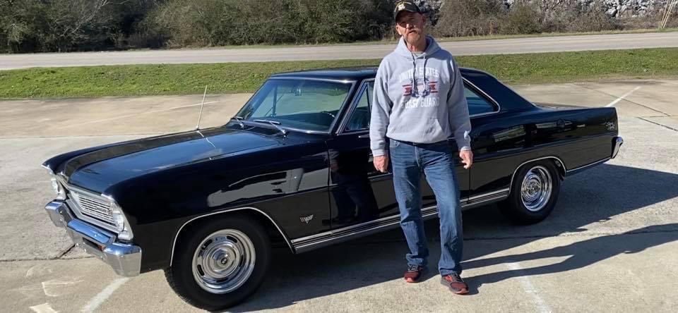 A Hicksville Historical Classic Car is returned to the road after