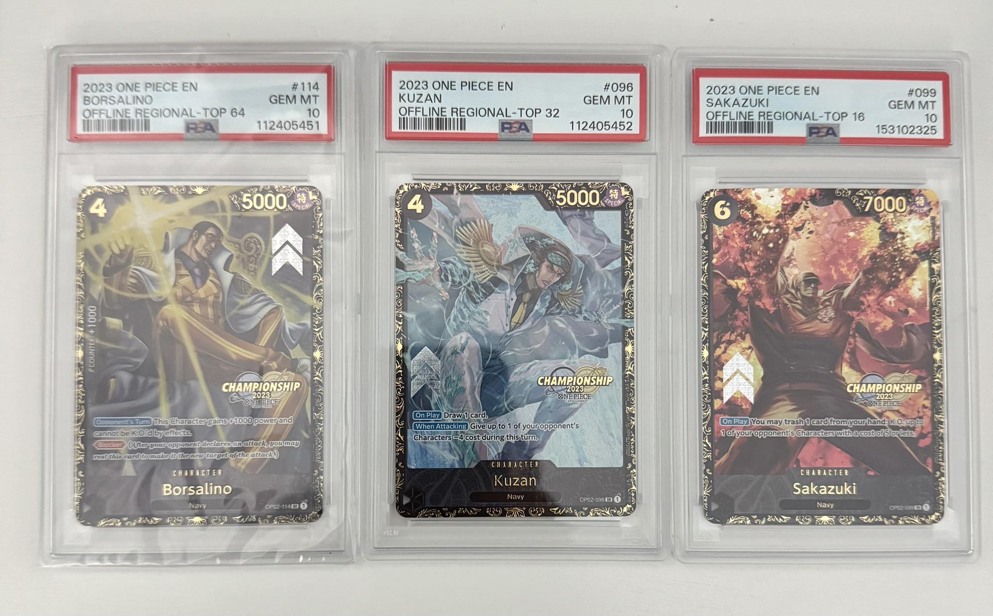 ワンピースボルサリーノ チャンピオンシップ2023 ベスト16 PSA10
