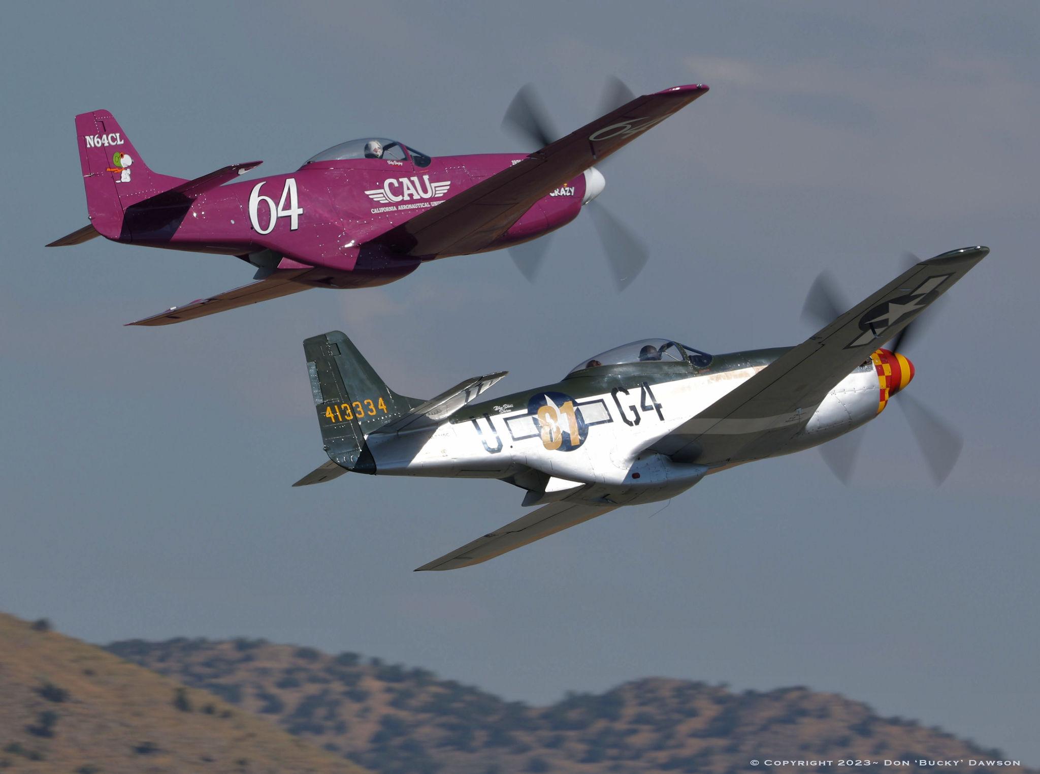 History of Vicky Benzing's P-51D Mustang 'Plum Crazy' N64CL