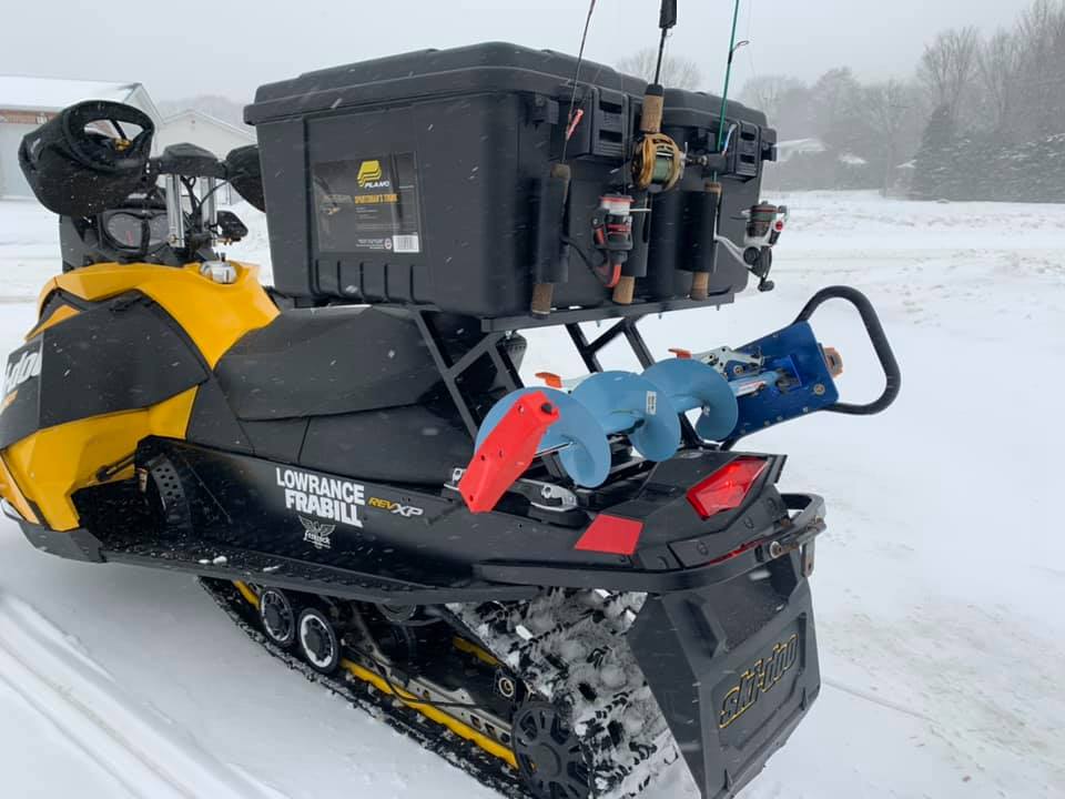 Snowmobile rack