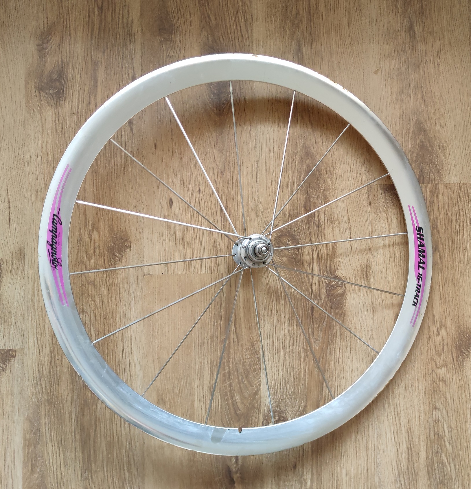 Campagnolo Shamal 16 track wheels with Vittoria Pista Evo CS tyres