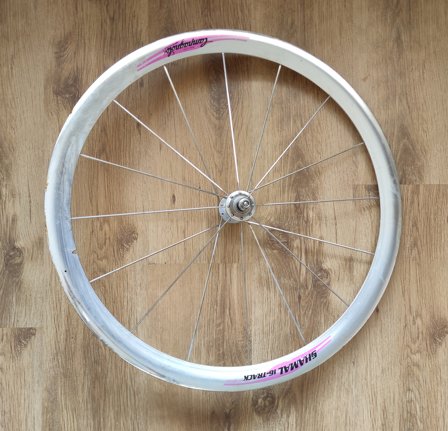 Campagnolo Shamal 16 track wheels with Vittoria Pista Evo CS tyres