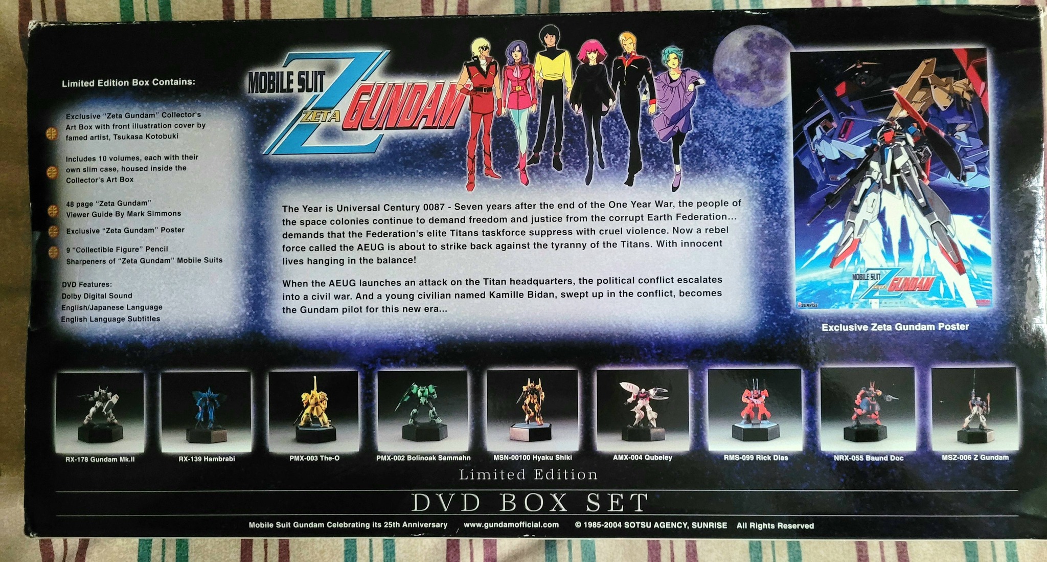Mobile Suit Gundam Zeta: Limited Edition DVD Box Set for Sale