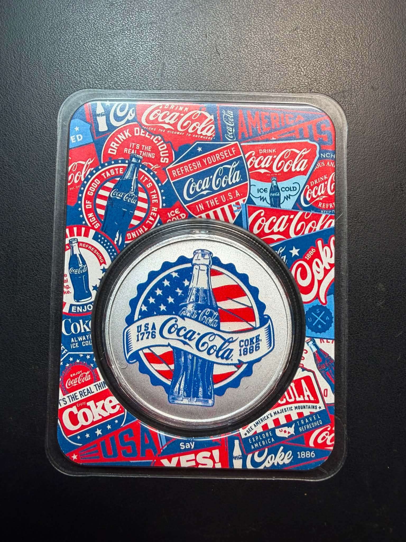 Coca Cola 1 oz silver certificate for sale