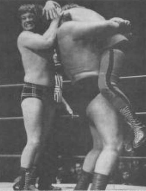 Roddy Piper & Andre the Giant standing tall in Portland Wrestling