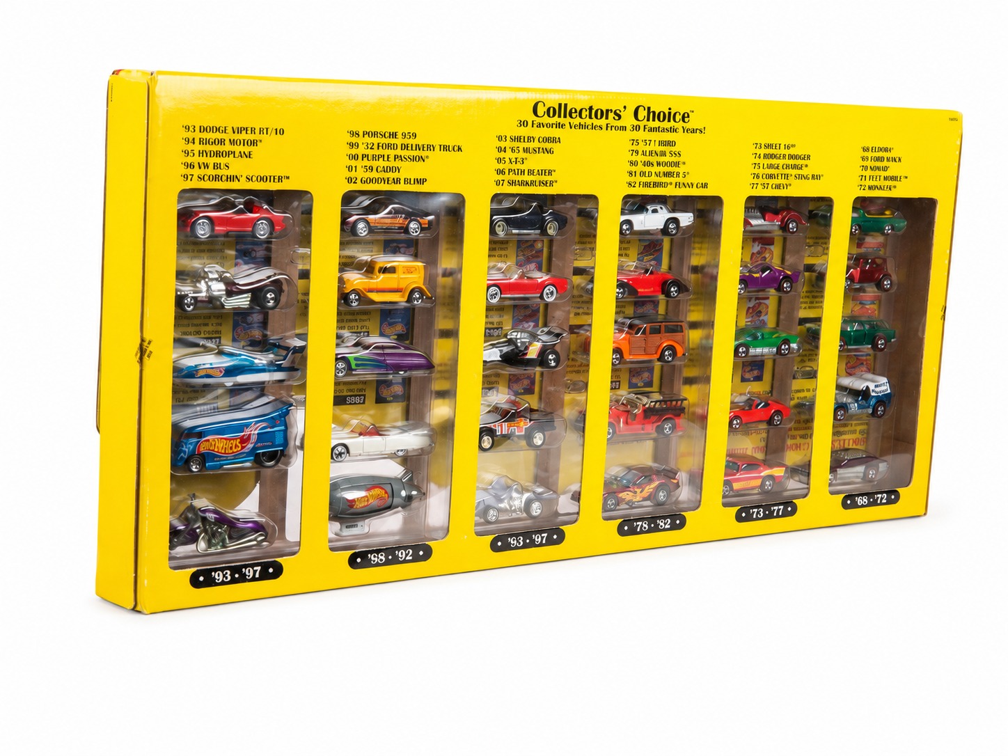 Complete 1998 Hot Wheels Collectors' Choice 30th Anniversary set
