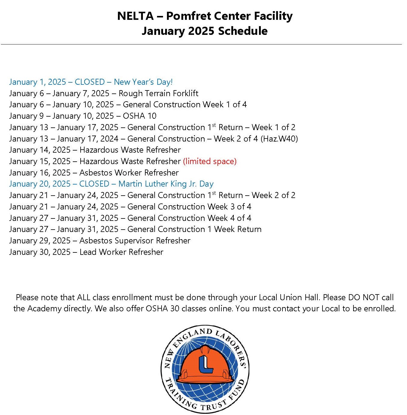 New England Laborers Training Academy | Pomfret Center CT