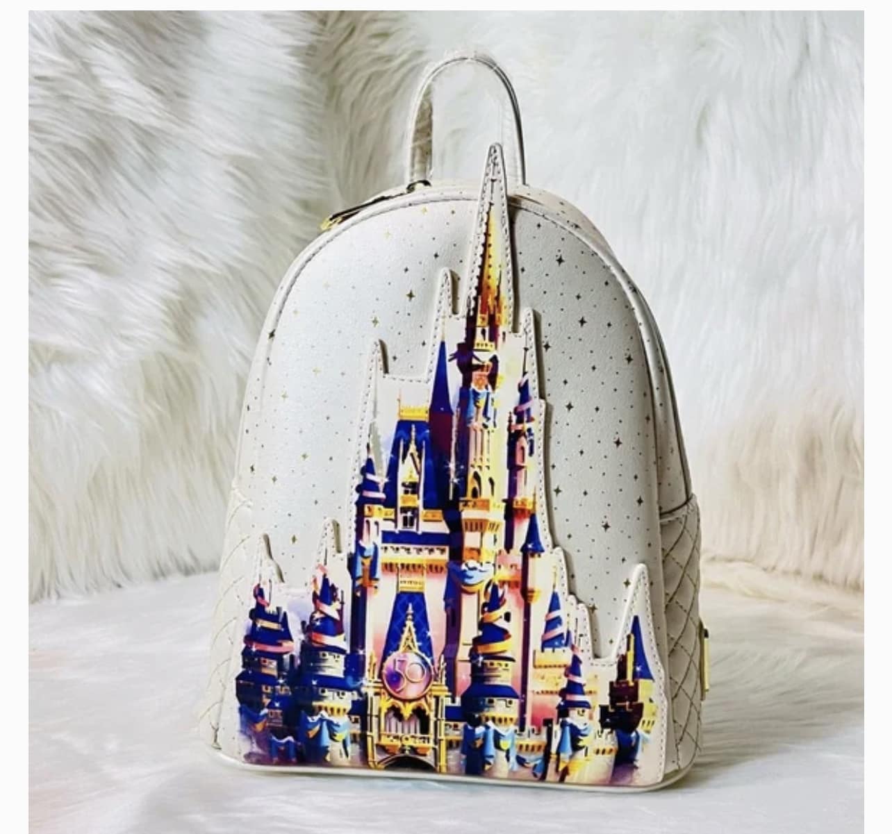 disneyland castle drawing on jansport backpacks teen Disney Ink & Paint Cinderella Drawstring Backpack Bag Keep your best boojiboos forever