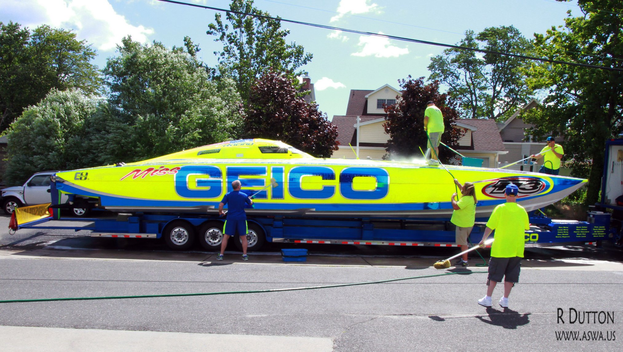 Miss GEICO Racing On The Move.
