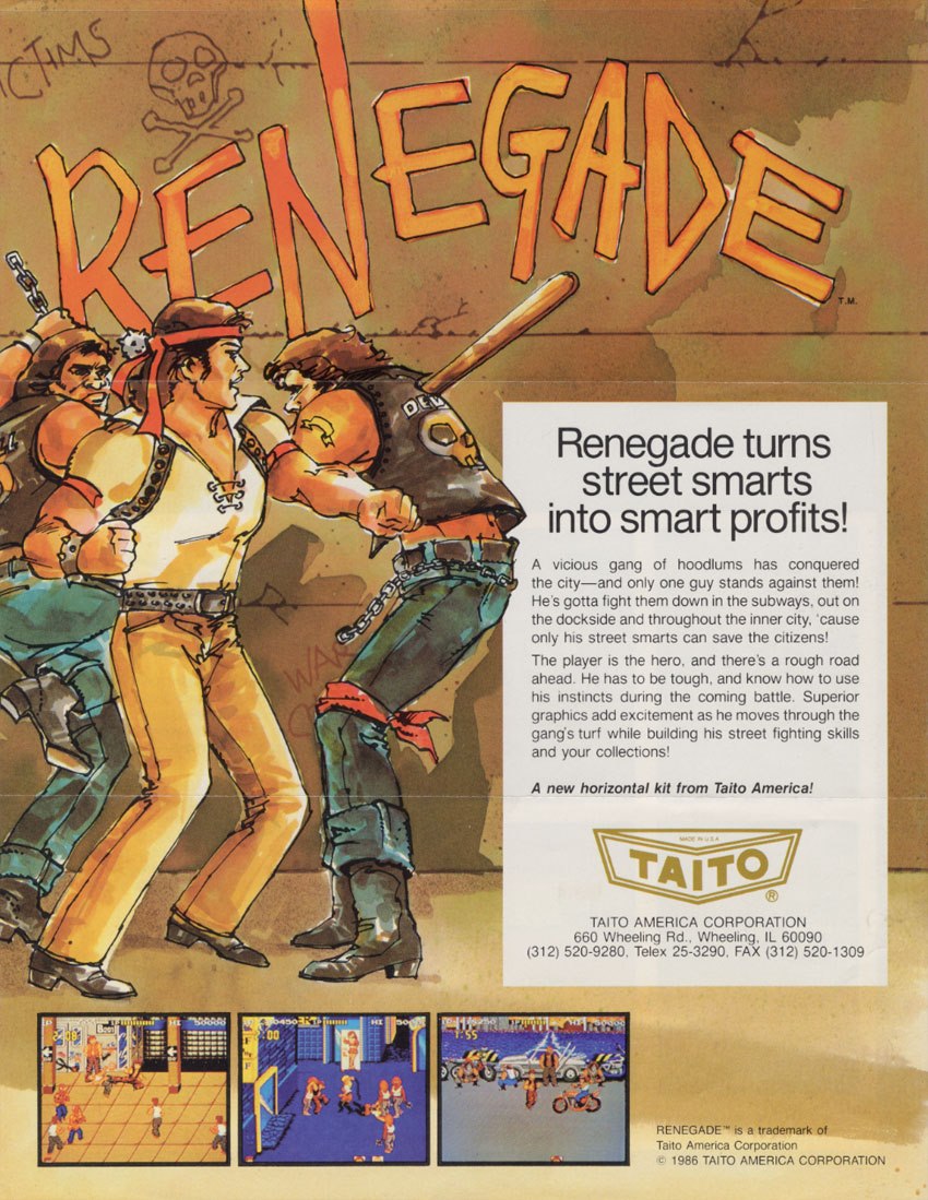 Galloping Ghost Arcade's new game Renegade!