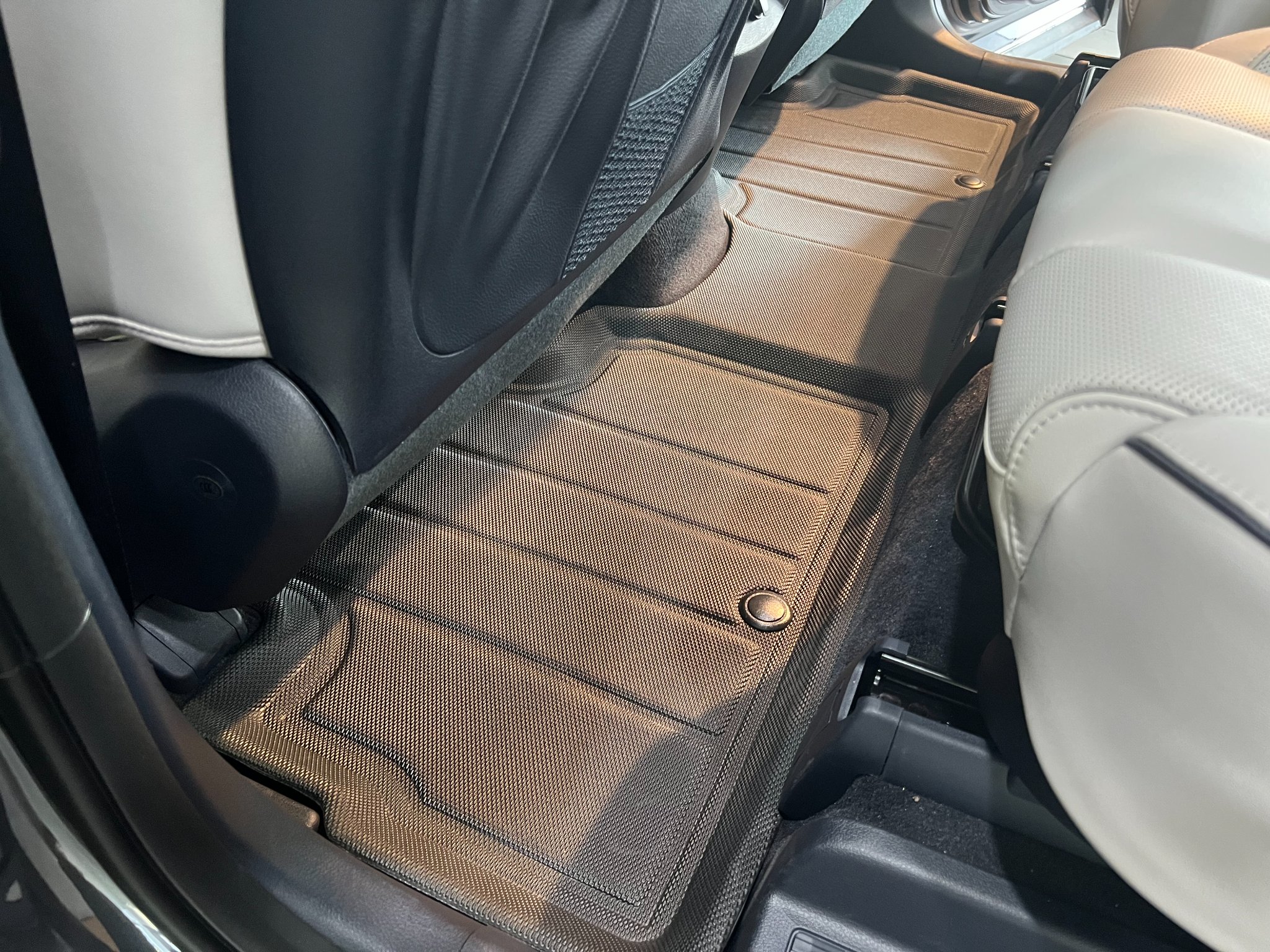 Motor Trend FlexTough Defender Floor Mat & Trunk Liner Set – Heavy Duty Rubber, Universal Trim-to-Fit – 4 Mats + Cargo Liner