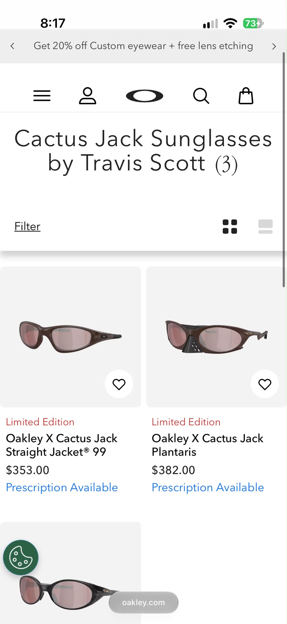 Available on Oakley website now! If anyone keen on the straight