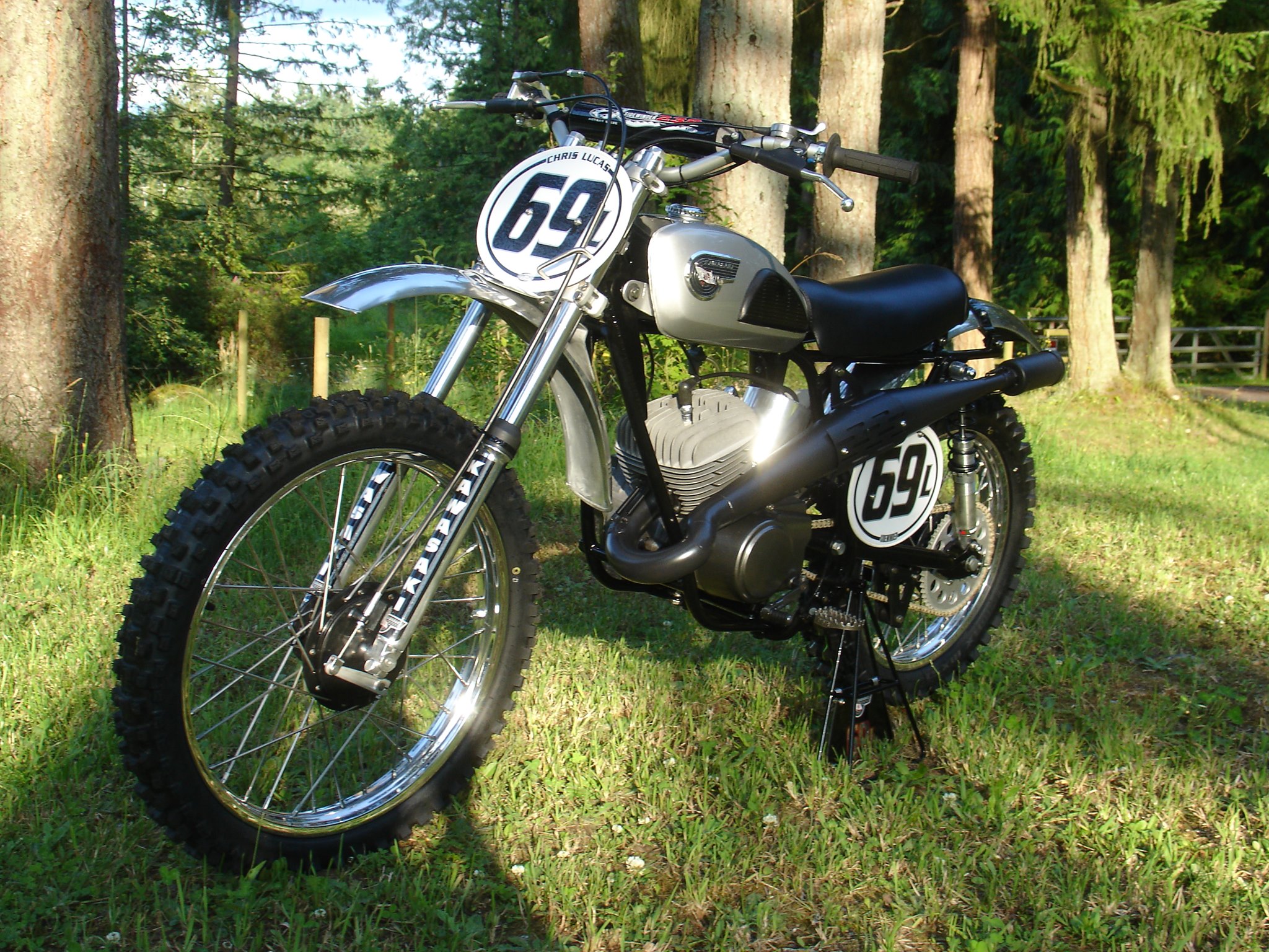 1968 Kawasaki motorcycle found in the country