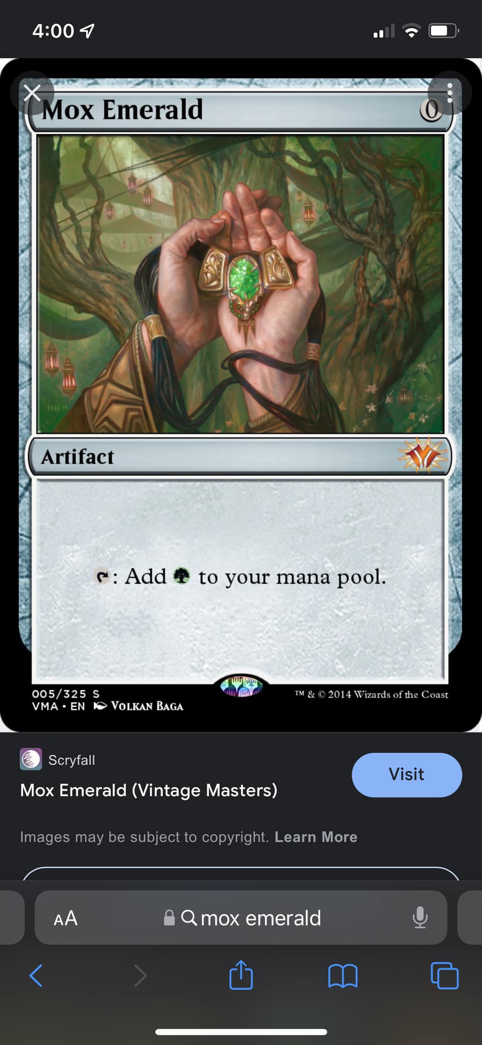 Custom Jeweled Amulet for Magic: The Gathering