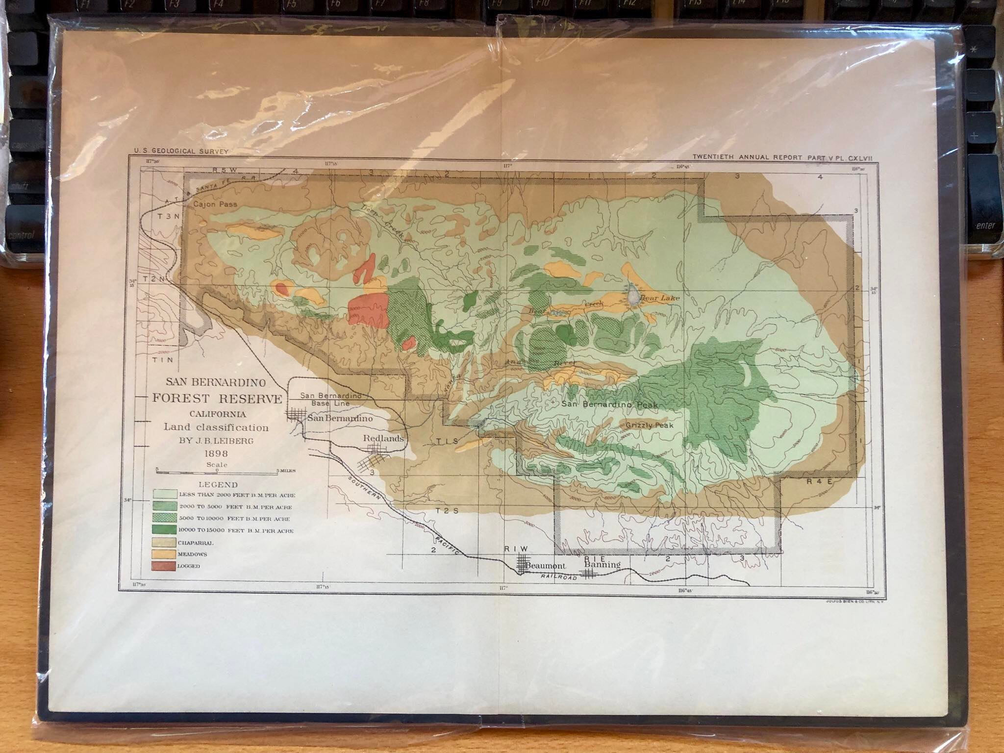 Original map of San Bernardino display picture 1