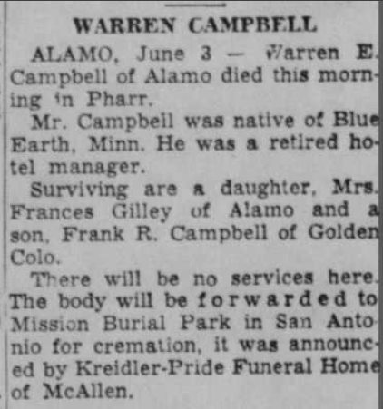 George Campbell (from the 1st 75 years) George Bayliss Campbell
