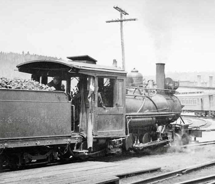 Replica of Sandy River & Rangeley Lakes narrow gauge Railroad #23