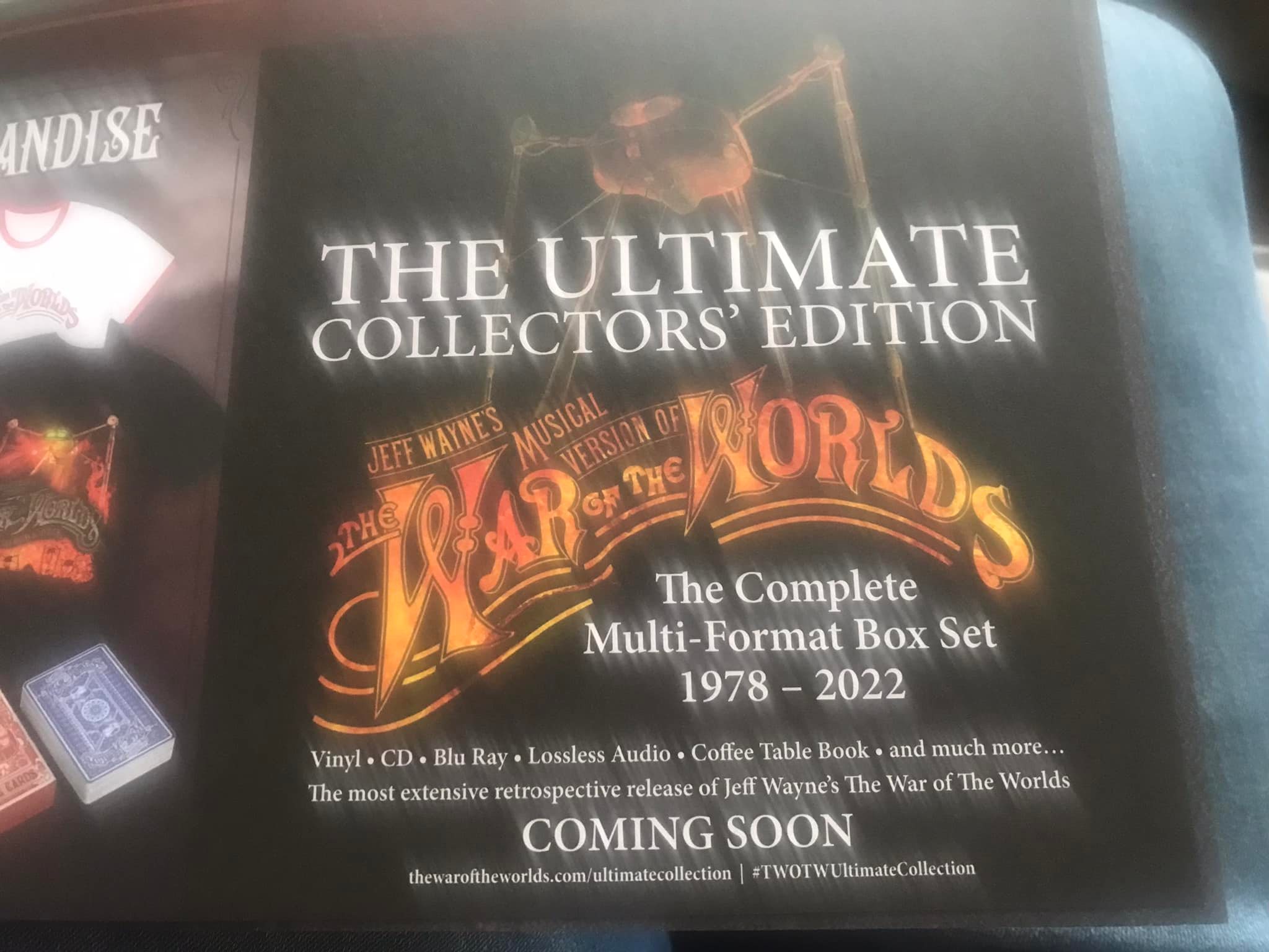 Jeff Wayne's War of the Worlds stage show on DVD