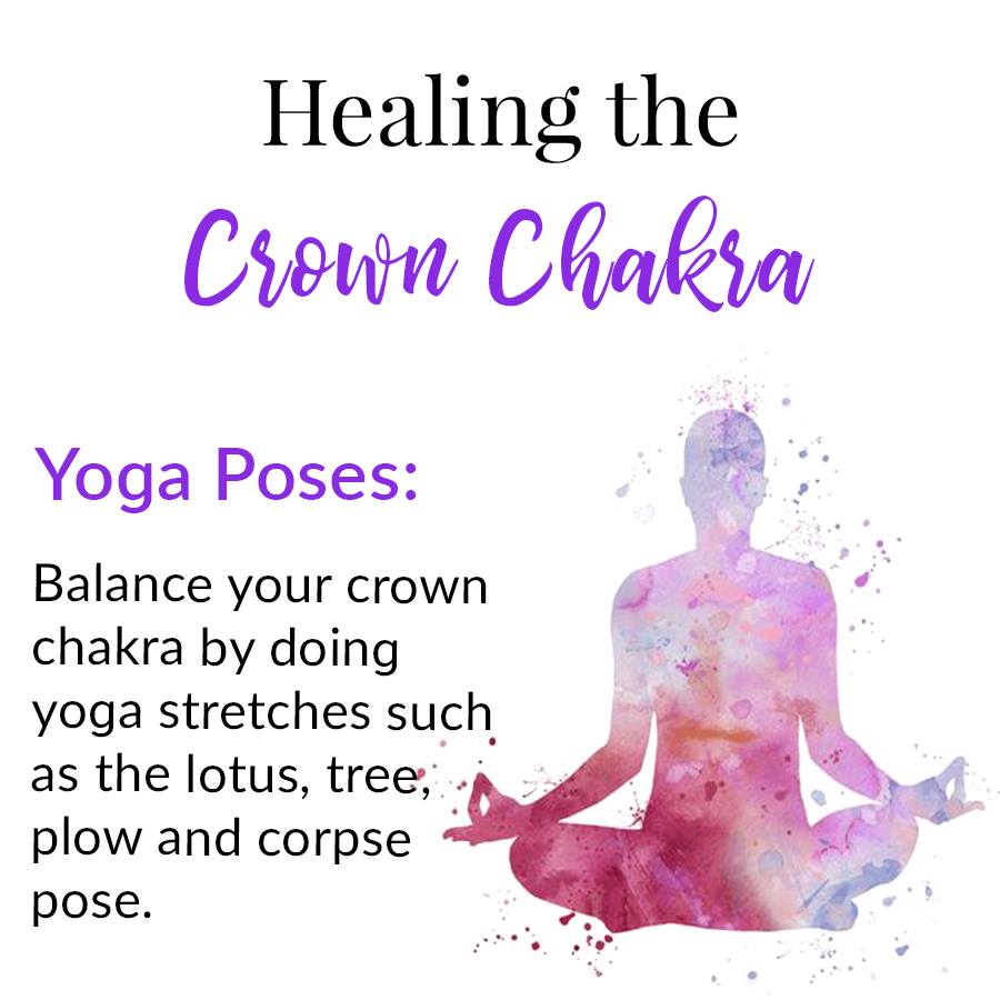 LaMens Jewelry -  Healing the Crown Chakra  Yoga poses