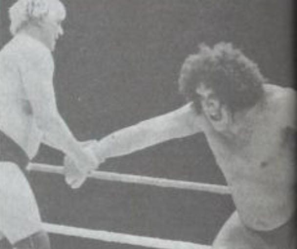 Andre The Giant vs Stan Hansen. In terms of action, spectacle