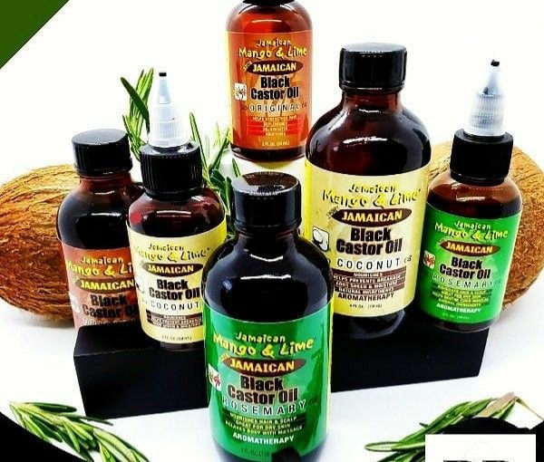 Huile De Ricin Noir Jamaican Mango & Lime - 118ml - Aux Vitamines A, D, E - Vegan - Pour Pointes Fourchues