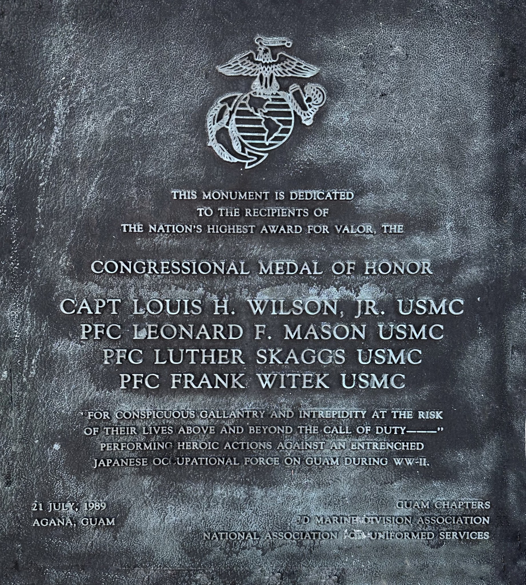 Japanese memorial for Chamorros who died in Guam invasion