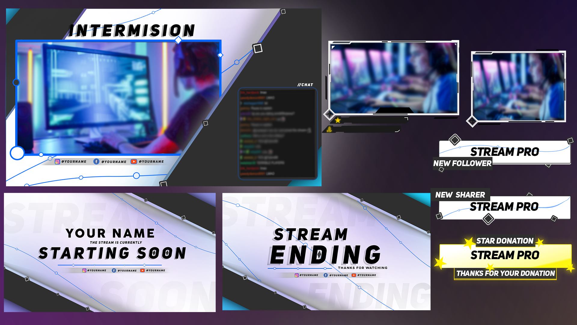 StreamPro - Stream Package #2 MINIMAL STYLE - Stream...