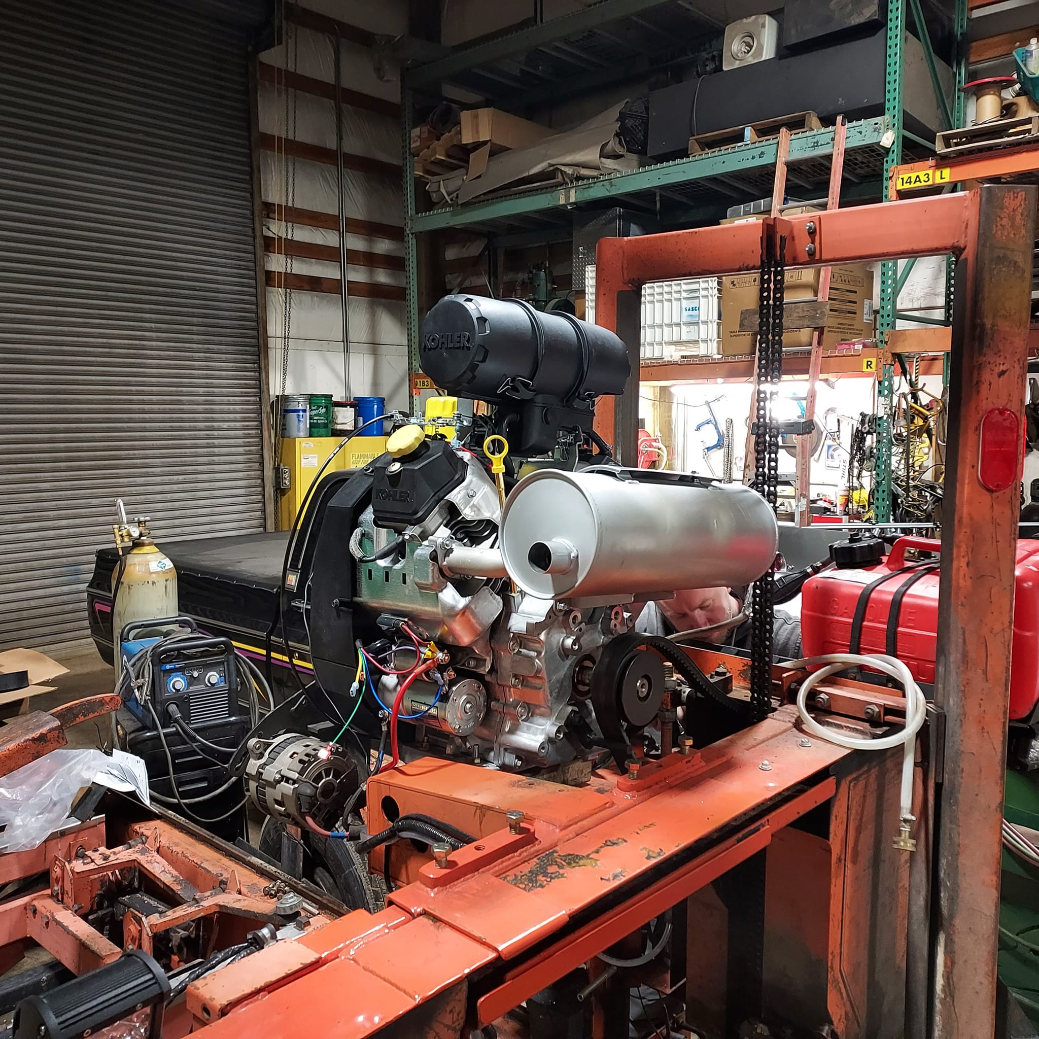 What engine to repower a Linamar/Onan ZX390?