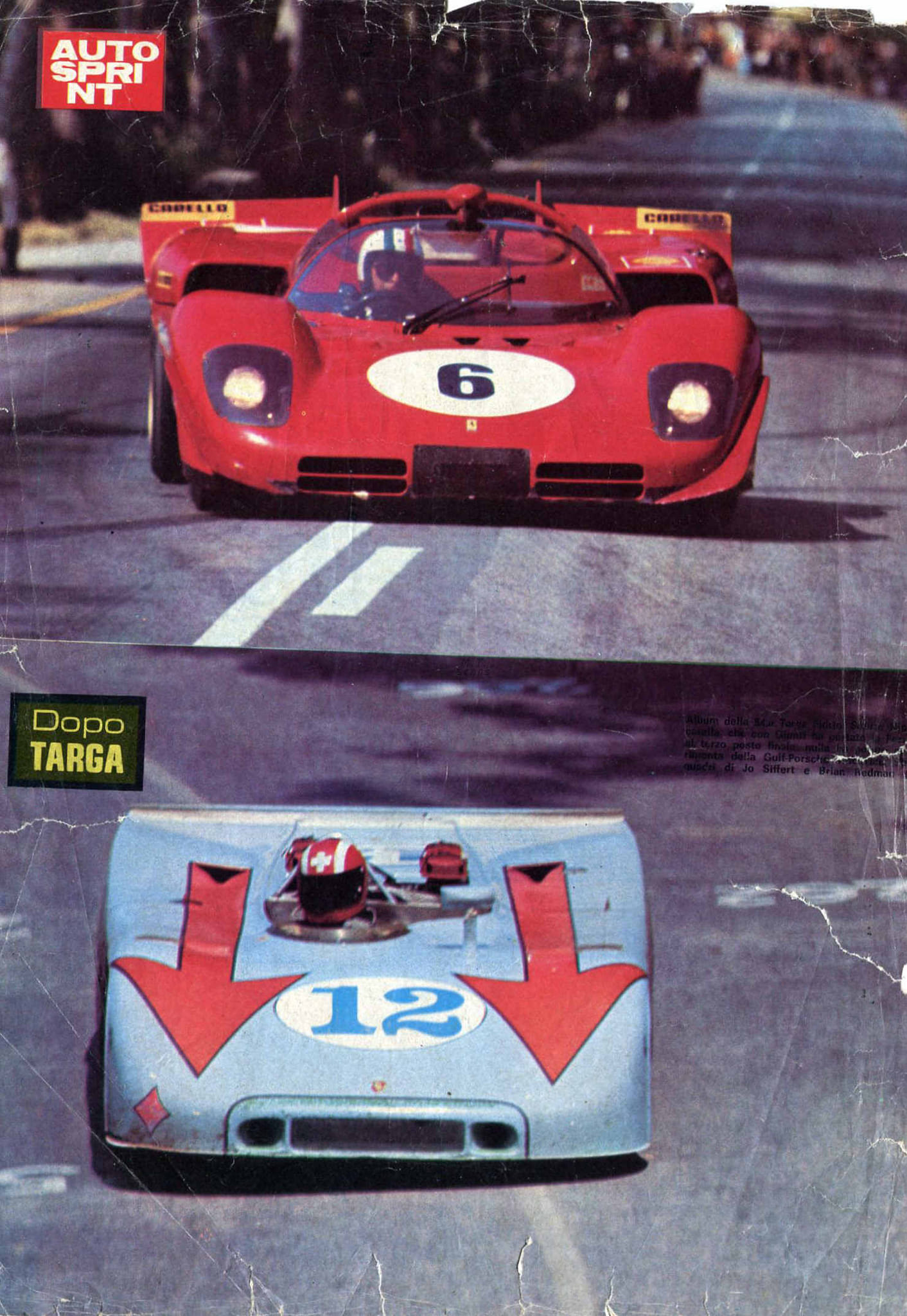 Casque Échelle 1:5 Edicola - Nino Vaccarella Ferrari 512S Saison 1970 - Réf HELFE67 - Neuf