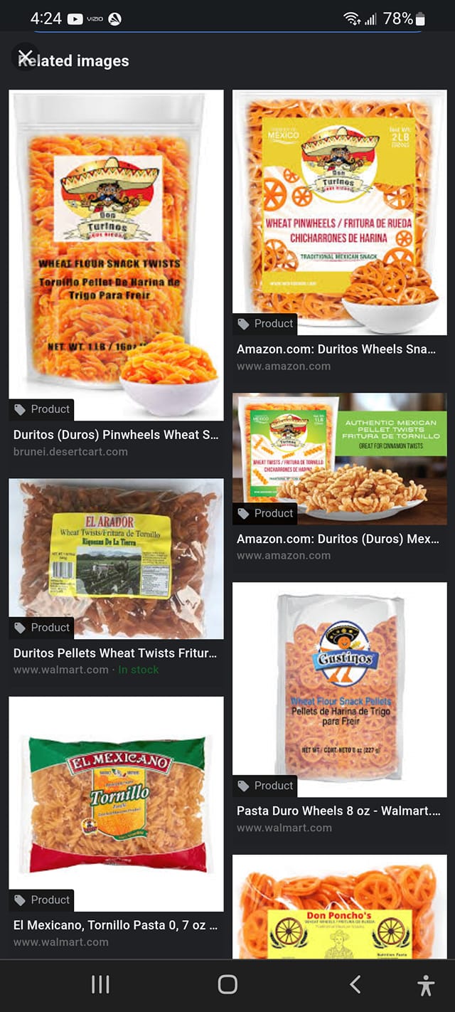 Duritos (Duros) 1LB - Wheat PinWheel Snacks - Fritura De Rue