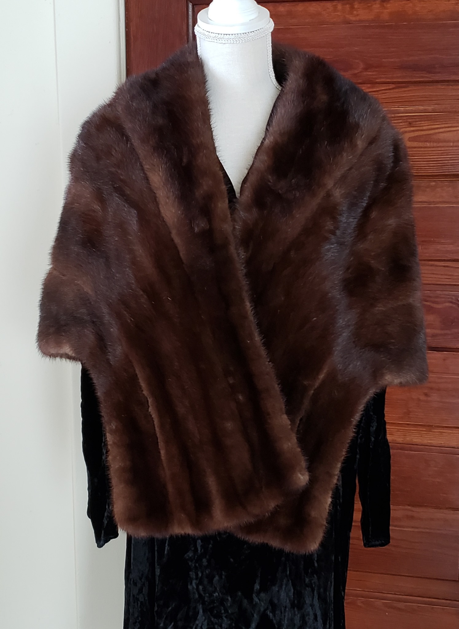 Vintage mink wrap connects generations of fashion enthusiasts