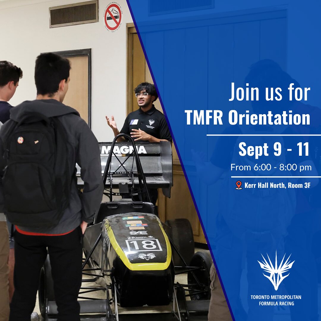 🗣️ HELLO ALL TMU... - Toronto Metropolitan Formula Racing