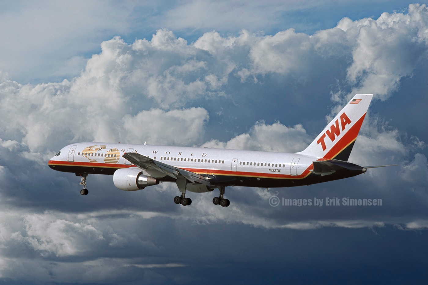 ♡♡♡ TWA Boeing 757-231; N711ZX@SXM;04.02.1999 Photo: Aero Icarus