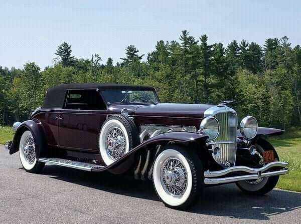 1933 Duesenberg Model J Torpedo Convertible Victoria.
