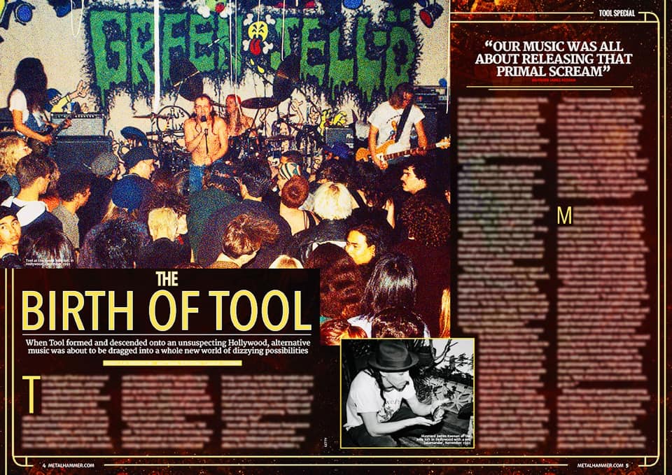 Green Jello band and its connection to Tool