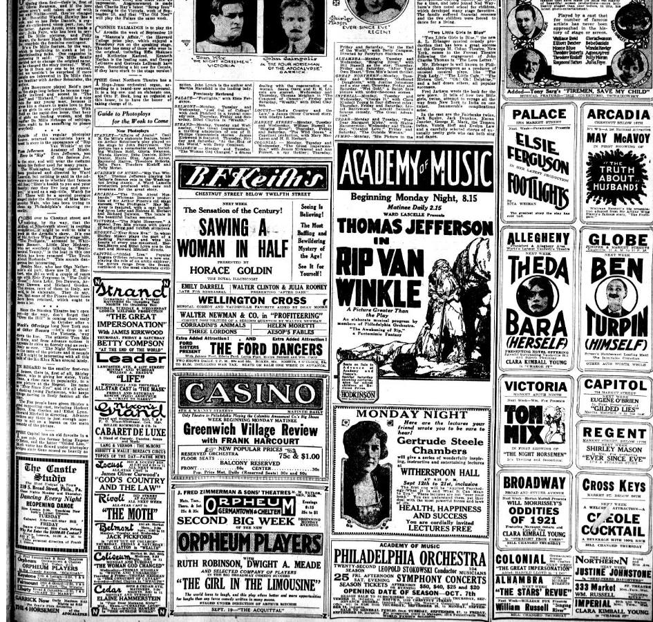 【38灯】MIYABIRICH OLDTHEATER limited Interesting to see what movie theaters were in existence in 1921.
