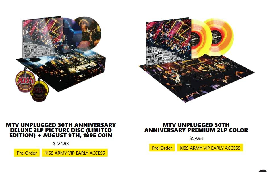 KISS Reissue 'MTV Unplugged' Performance On Vinyl For 30th Anniversary