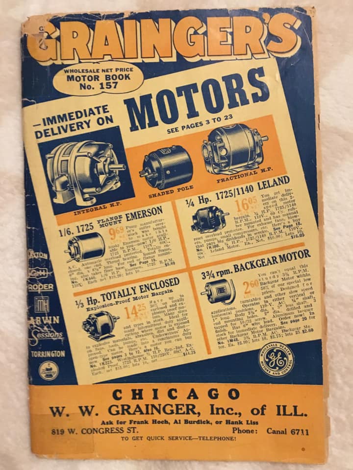 Vintage Grainger catalogue from WWII era