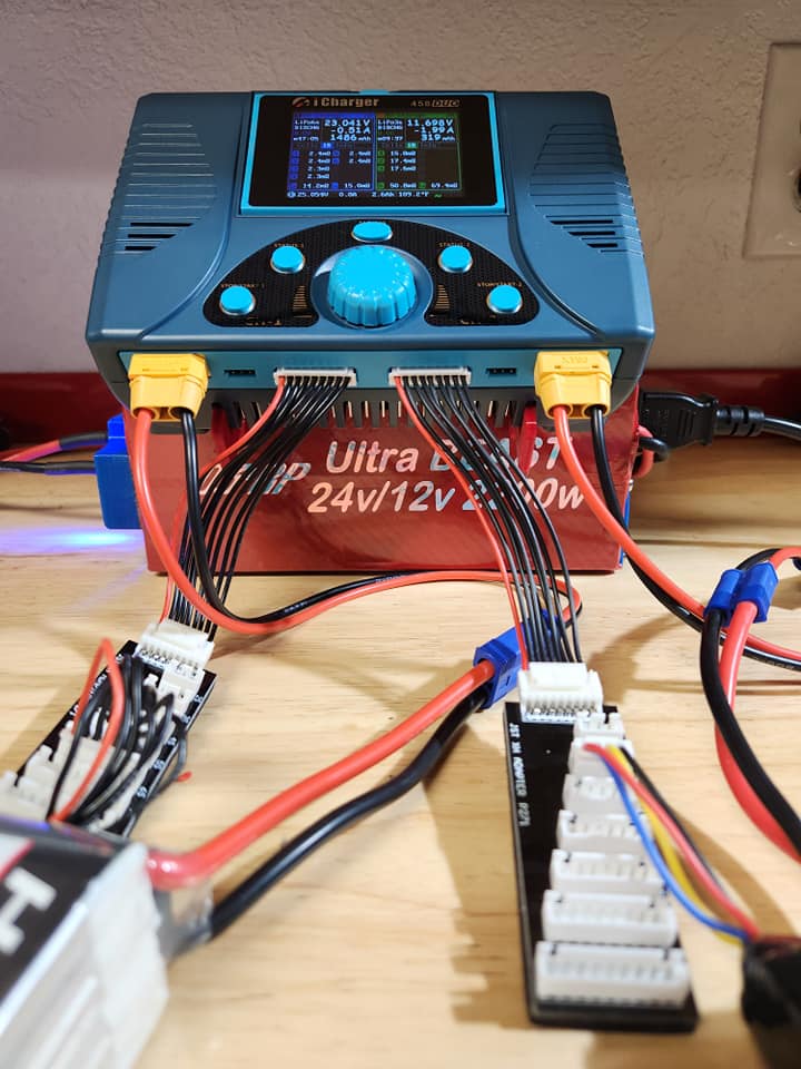 iCharger 458 Duo and custom RC power supply for Trex RC helicopter