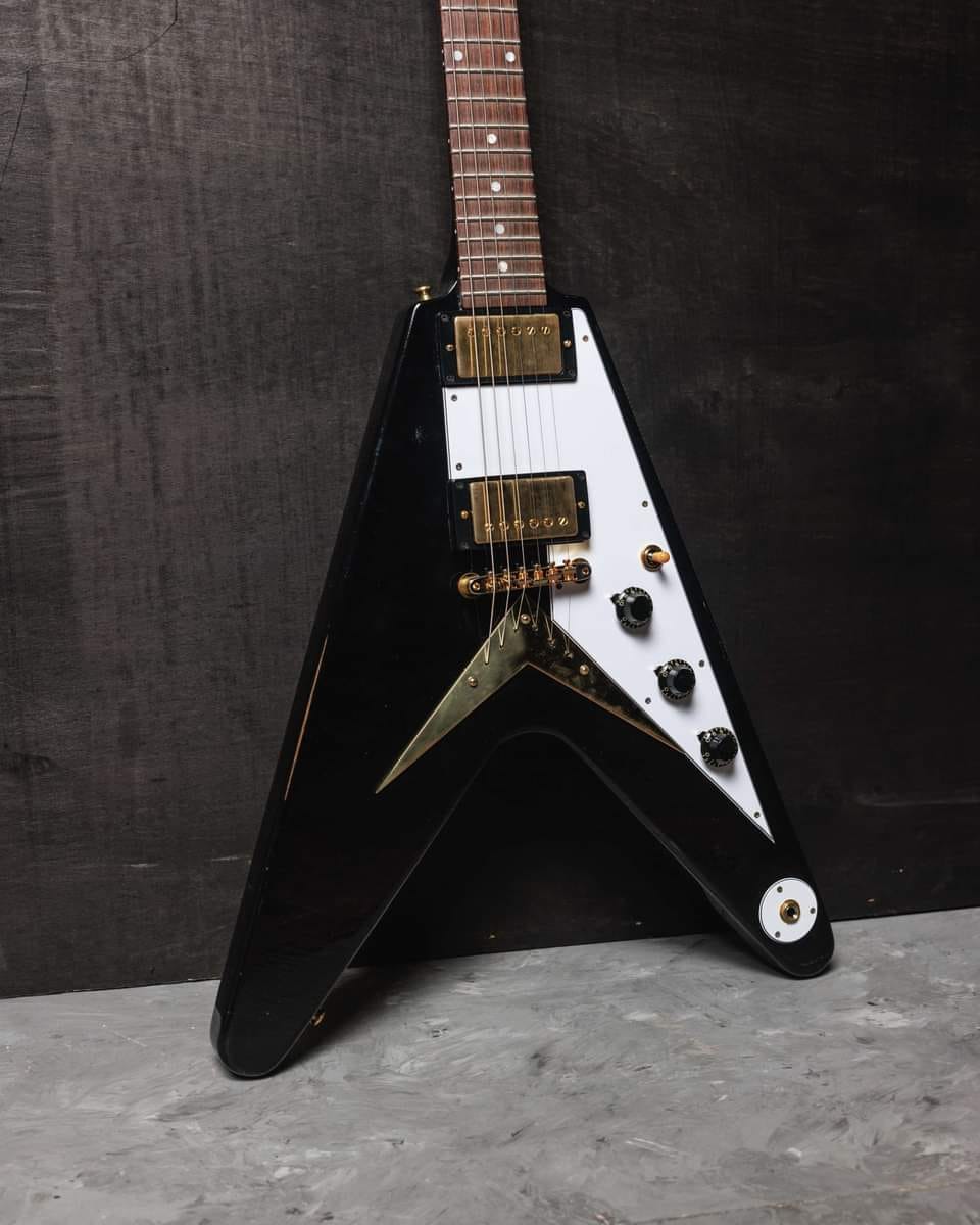 This is my first of three Flying V guitars in Black Korina, 1967