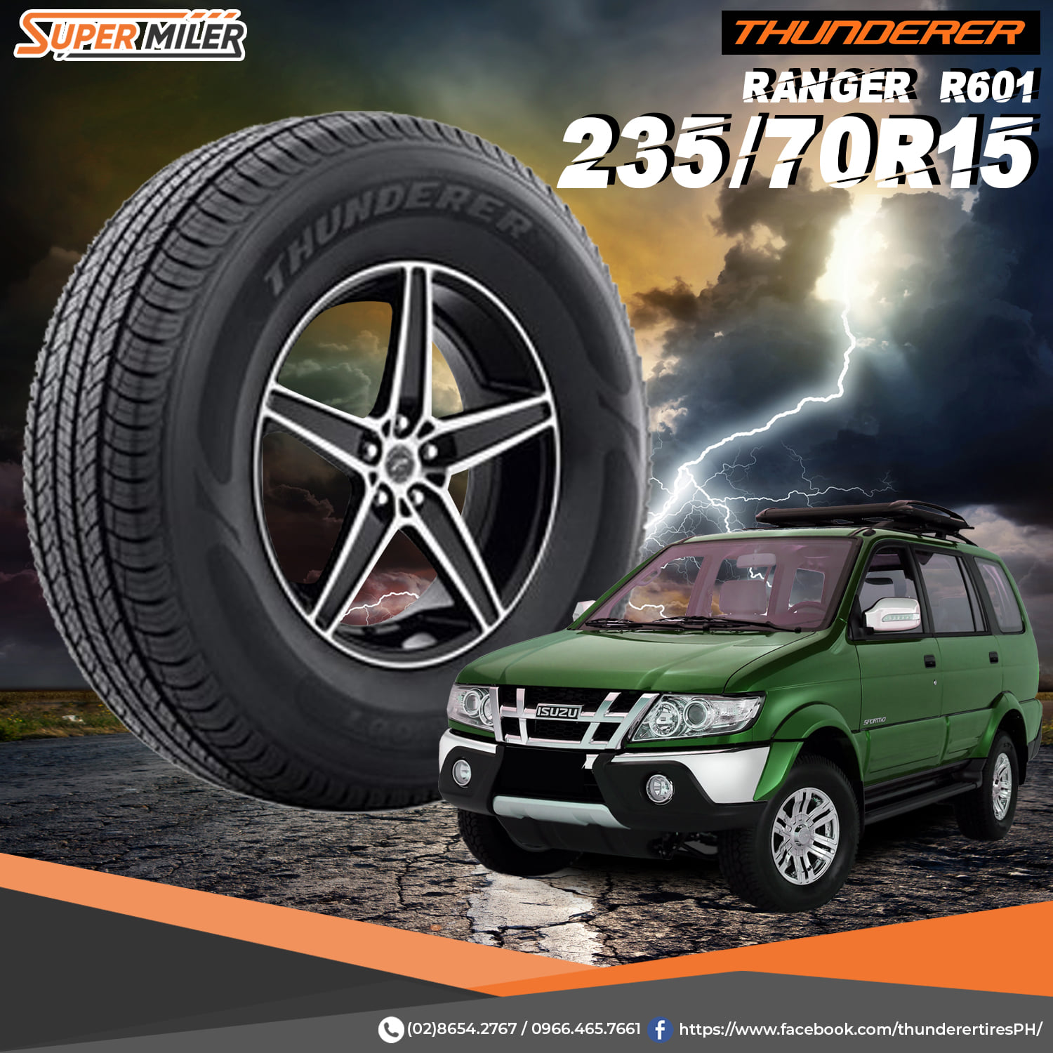 Thunderer Tires Philippines - Get your brand new THUNDERER RANGER R601 ...
