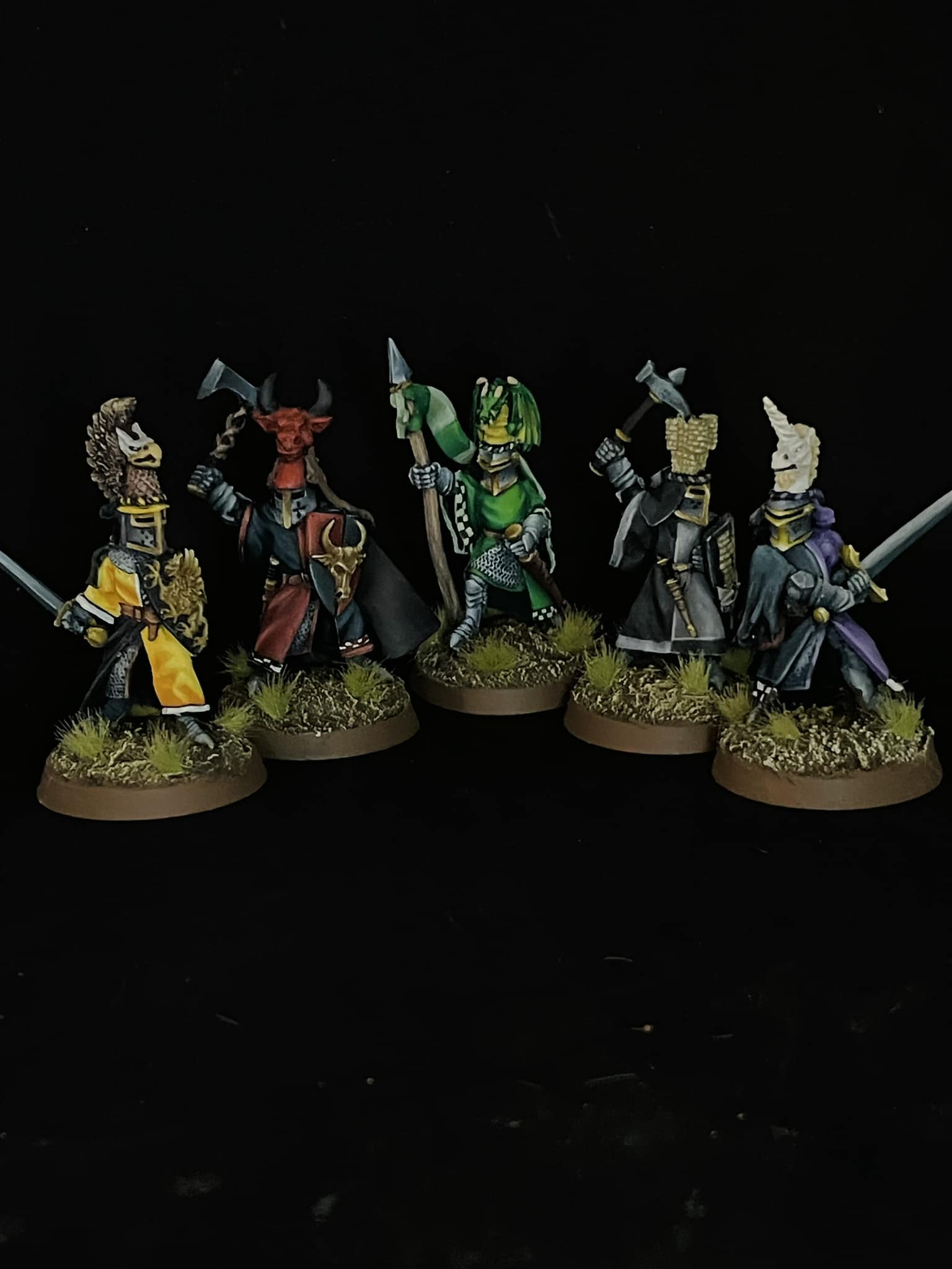 Overlooking Sir James the Blue in Reaper Miniatures knights group