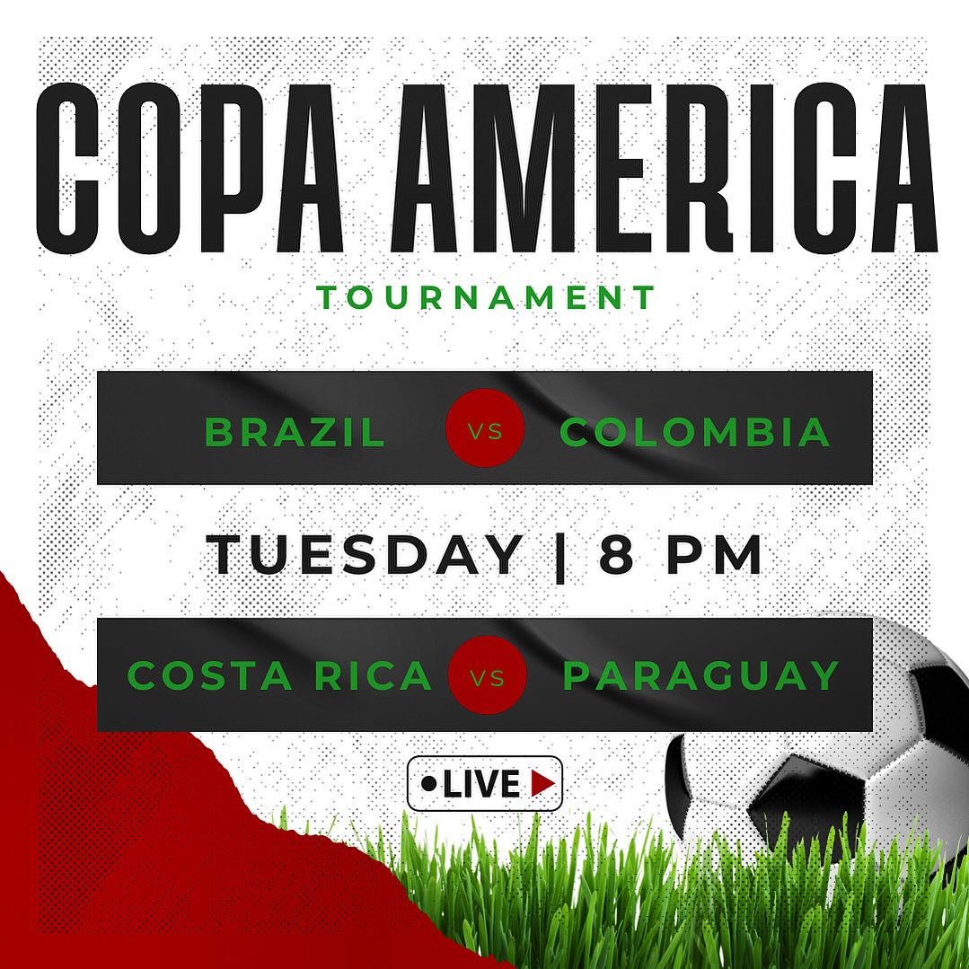 Takoba - 2 BIG GAMES. Only 1 place to Watch! BRAZIL VS... | Facebook