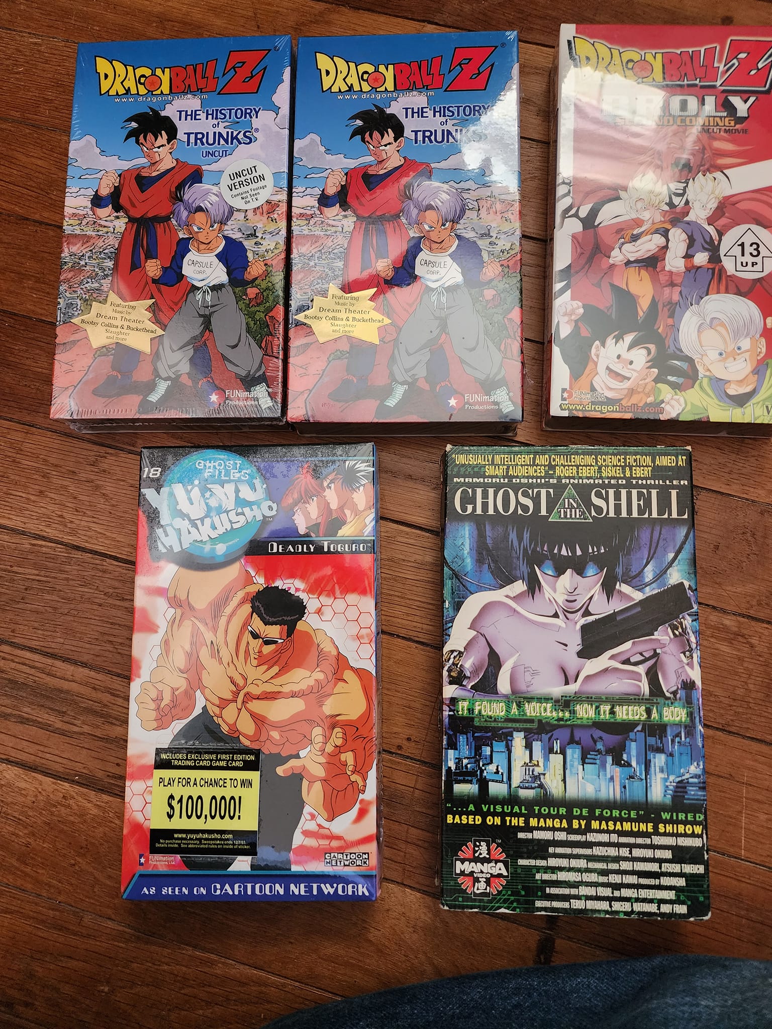 Vintage anime VHS tapes for sale